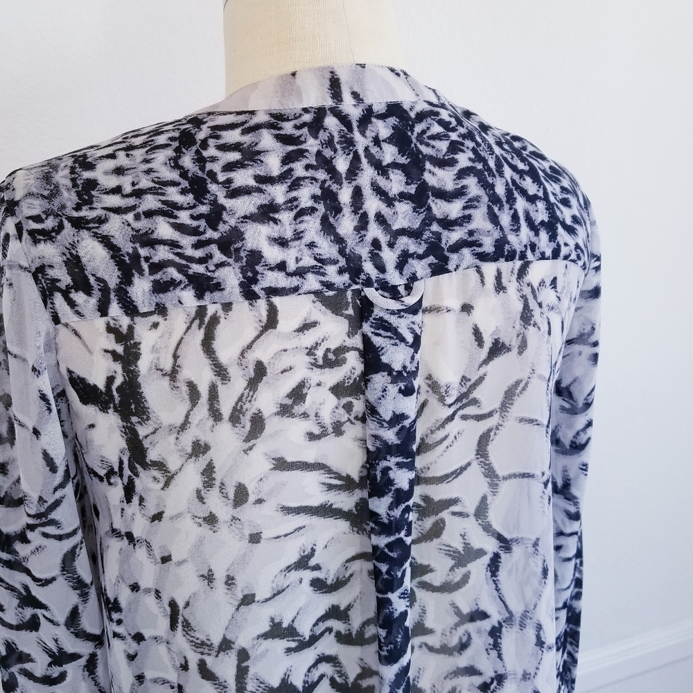 Thakoon |‎ Addition Print Chiffon Buttondown Blou… - image 10